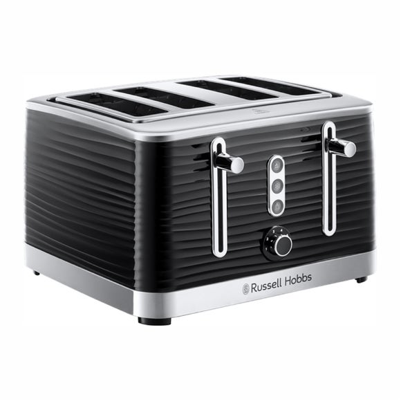 Russell Hobbs Inspire 4 Slice Black Toaster
