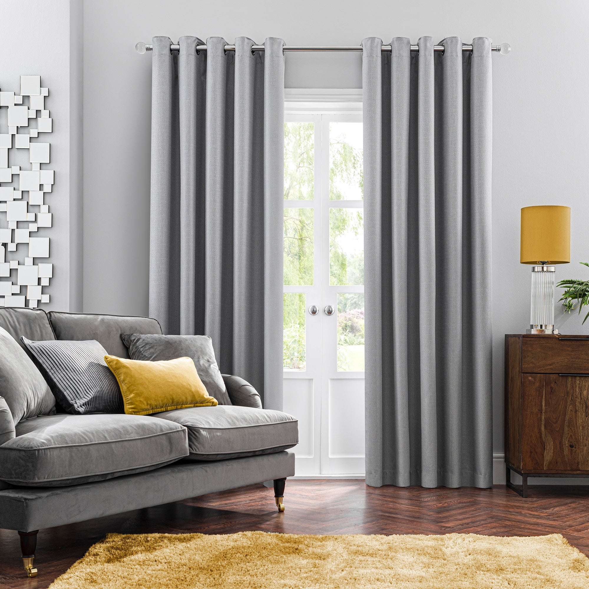 Montreal Ultra Blackout Eyelet Curtains | Dunelm