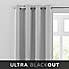 Montreal Thermal Blackout Ultra Grey Eyelet Curtains  undefined