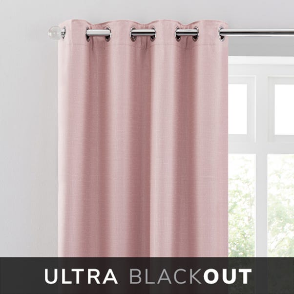 Montreal Thermal Blackout Ultra Blush Eyelet Curtains  undefined