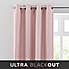 Montreal Blush Thermal Ultra Blackout Eyelet Curtains  undefined