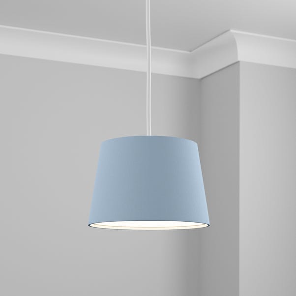 Ava 28cm Tapered Ashley Blue Shade Dunelm Ava 28cm Tapered Ashley Blue Shade Dunelm, Dunelm Teal Lamp Shades