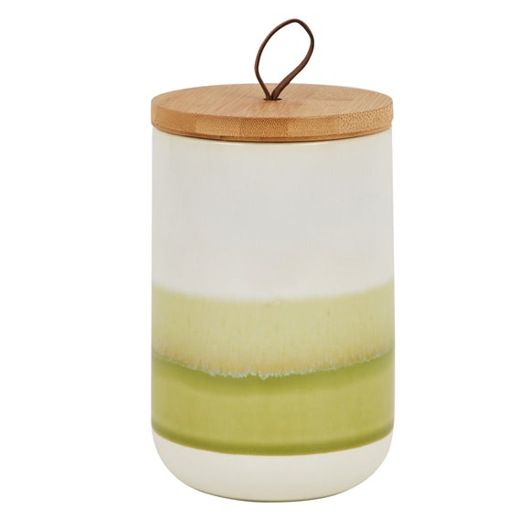 Green Reactive Glaze Kitchen Canister Dunelm