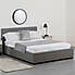 Waverley Grey Faux Leather Ottoman Bed  undefined