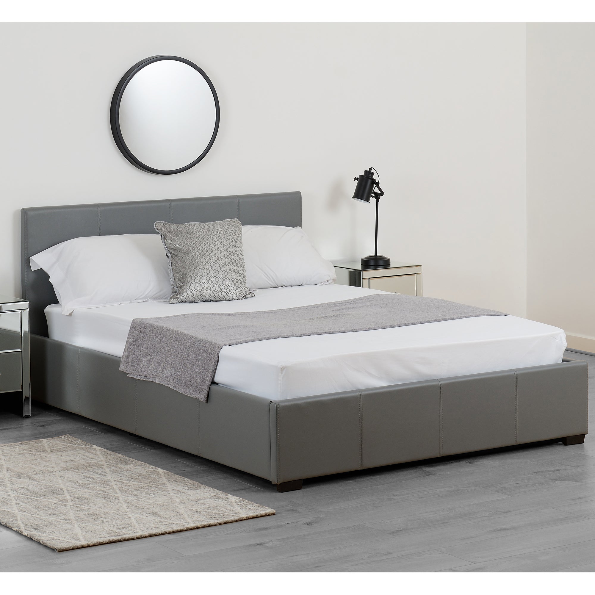 Waverley Faux Leather Ottoman Bed Frame