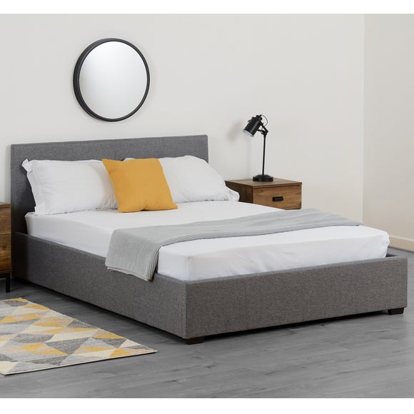 Linen ottoman deals bed