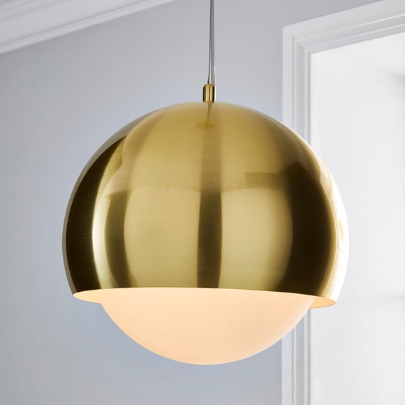 dunelm brass ceiling light