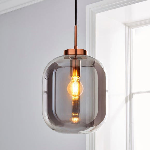 dunelm lighting copper