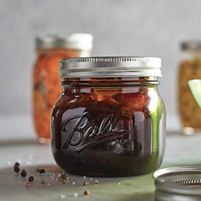 Pack of 4 Ball Mason 473ml Wide Mouth Preserving Jars