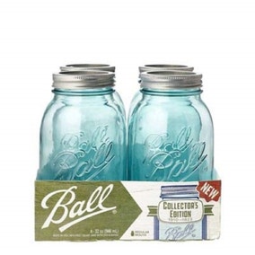 Pack of 4 Ball Mason Vintage 946ml Regular Mouth Preserving Jars