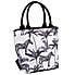 Madagascar Zebra Insulated Lunch Tote Black and white