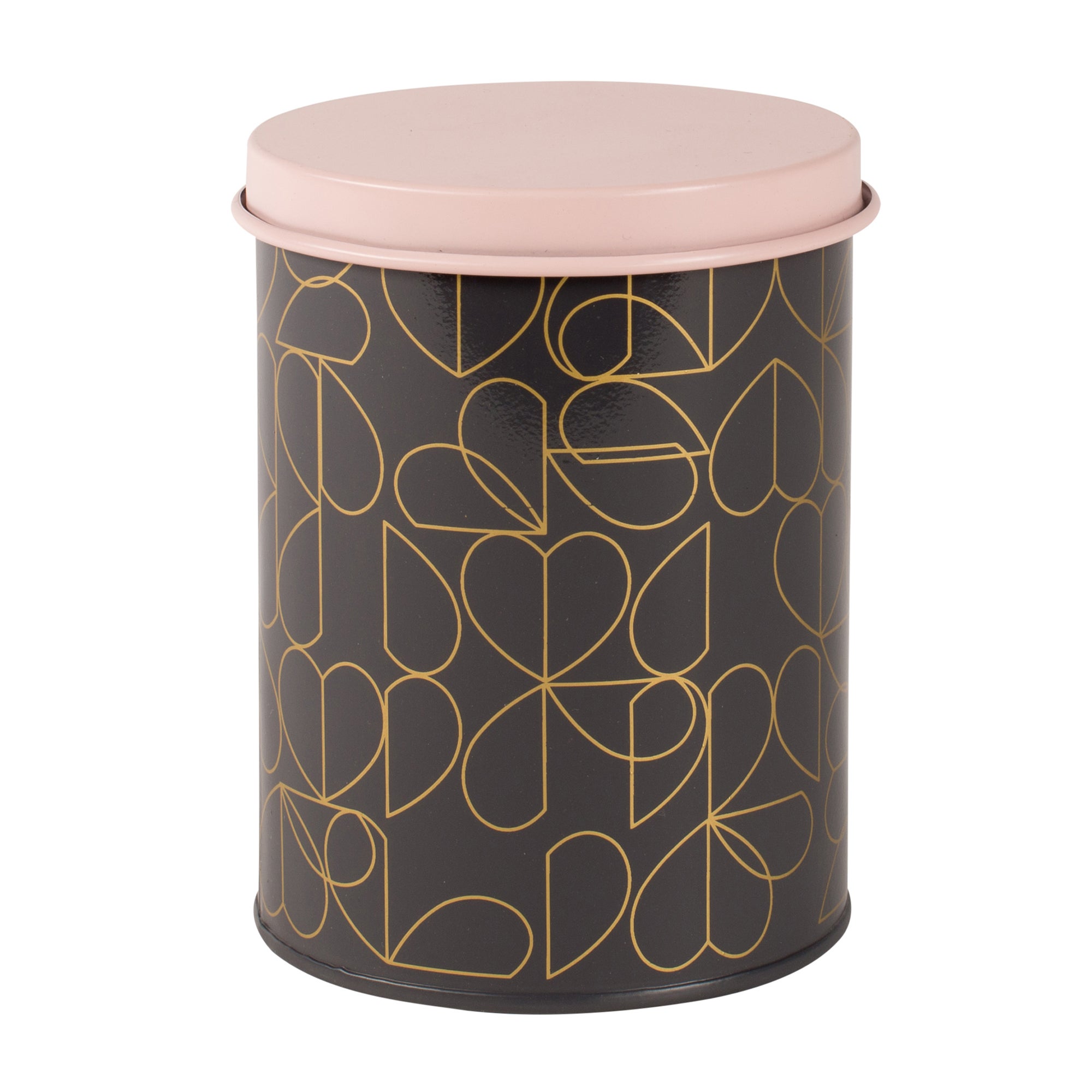 Beau And Elliot Dove Kitchen Canister Pink Black And Gold