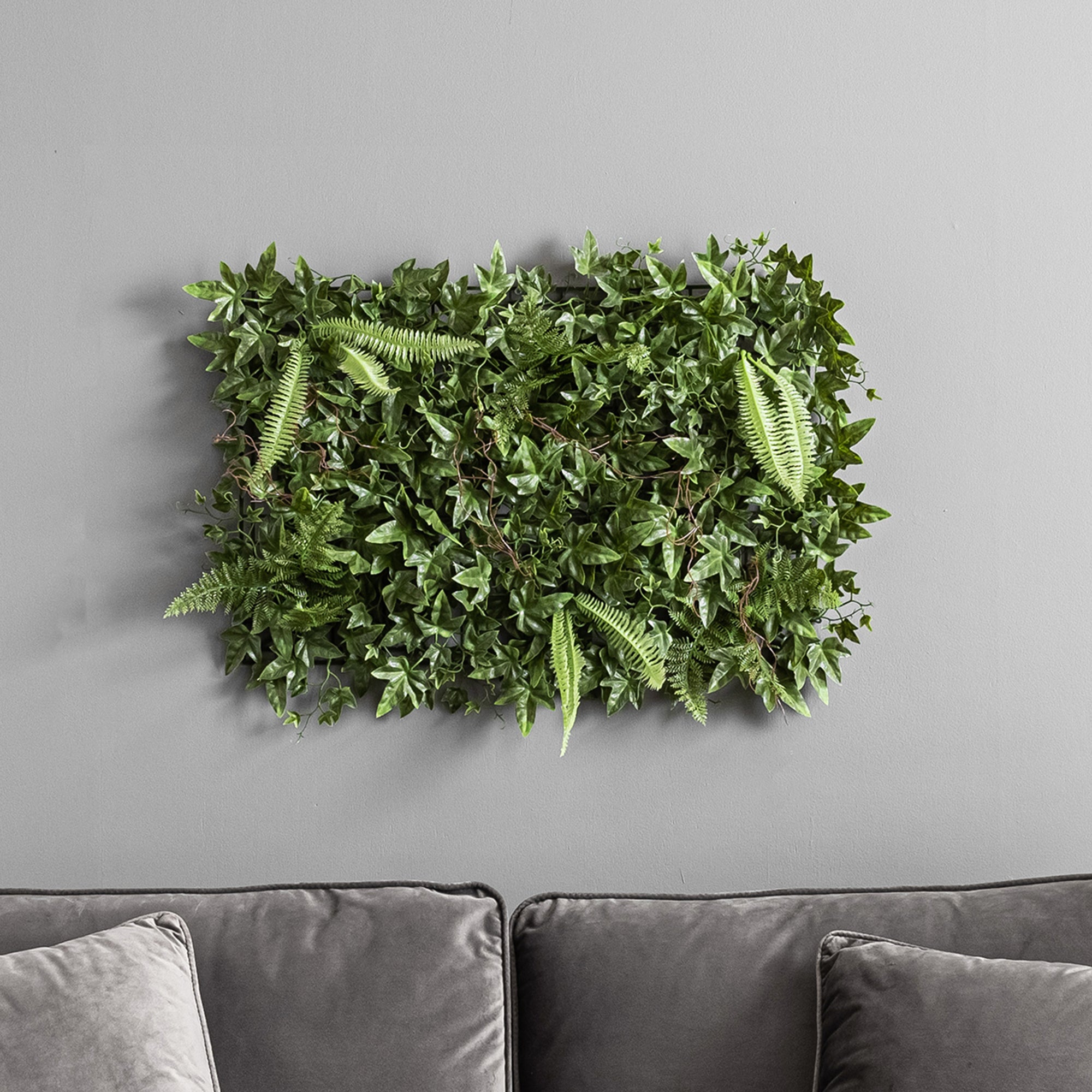 Artificial Green Ivy Fern Panel