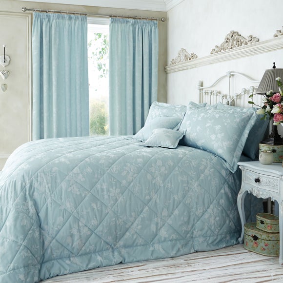 dunelm throws duck egg blue