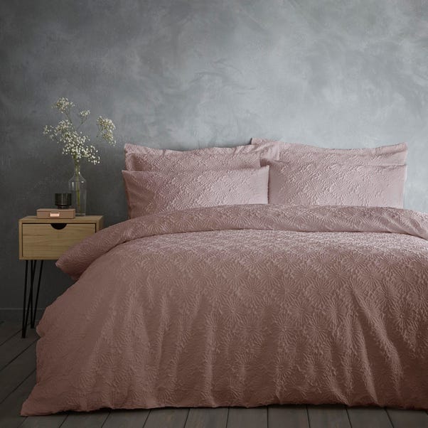 Astra Pink Duvet Cover And Pillowcase, Dusty Blush Duvet Cover