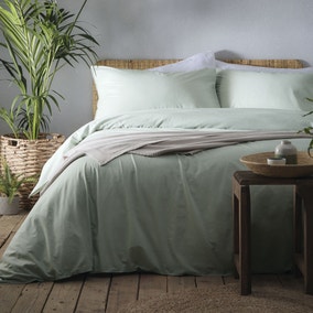 Appletree Cassia Green 100% Cotton Duvet Cover and Pillowcase Set