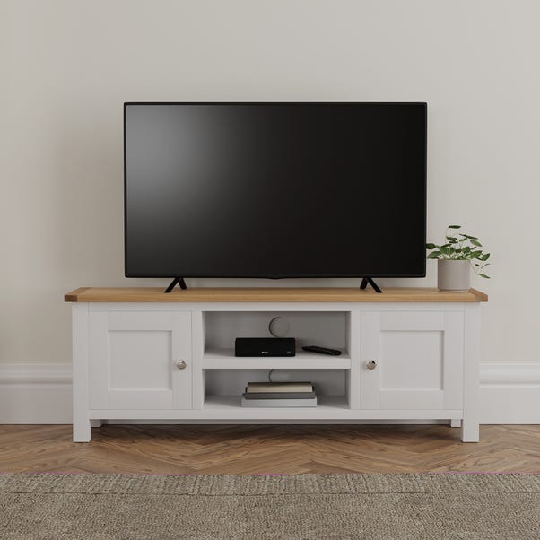 Bromley White Wide TV Stand