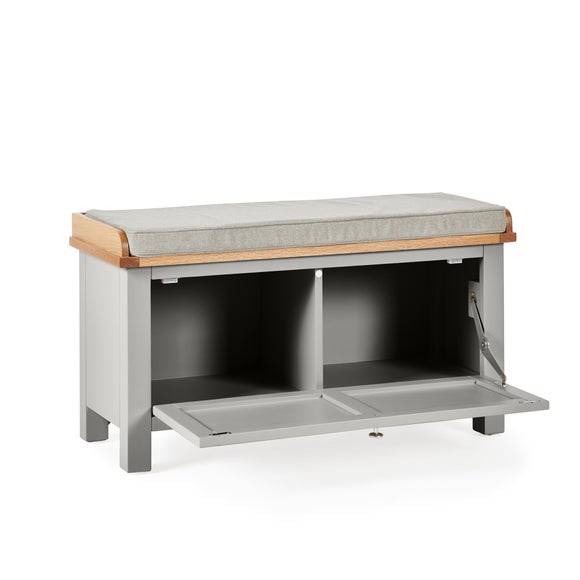 shoe storage bench with cushion dunelm