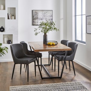 Set Of 2 Montreal Dining Chairs- Faux Leather