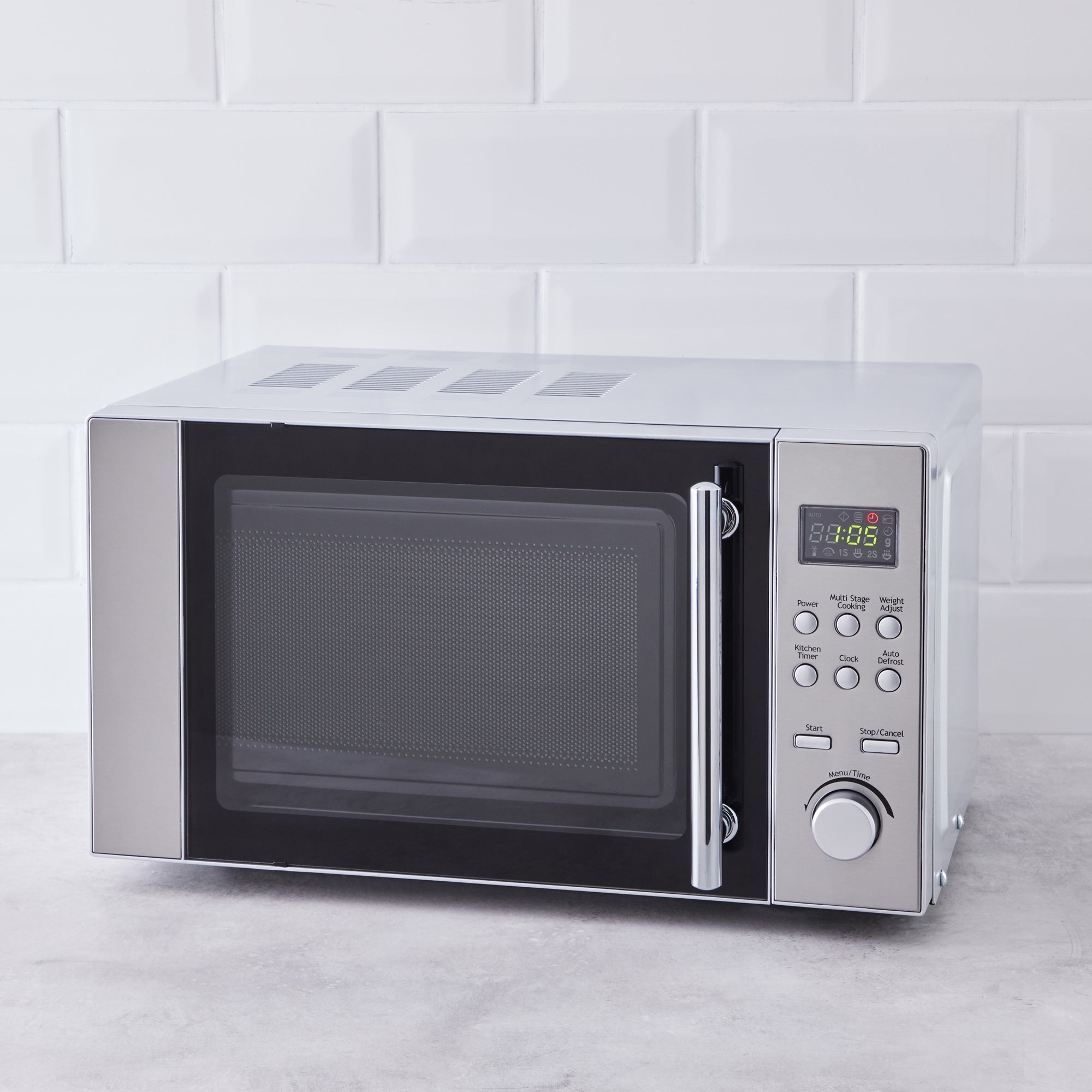 Stainless Steel 20L 700W Microwave Silver