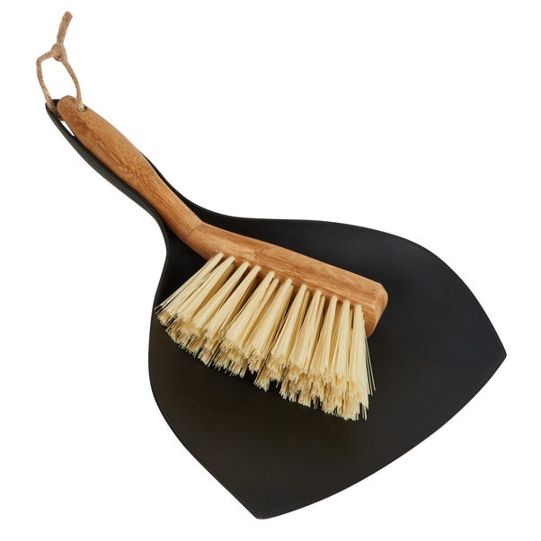 Bamboo Small Dustpan and Brush image 1 of 1