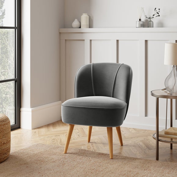 Dunelm navy velvet chair new arrivals