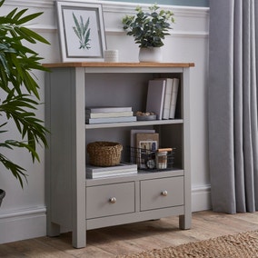 Bromley Grey Low Bookcase