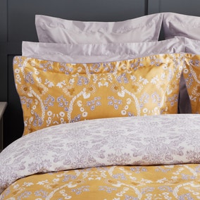 Dorma Addinston 100% Cotton Ochre Oxford Pillowcase Pair