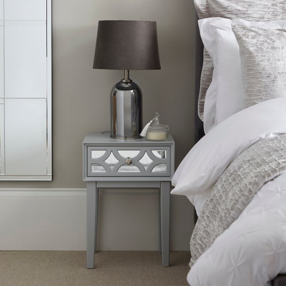 dunelm mirrored bedside cabinets