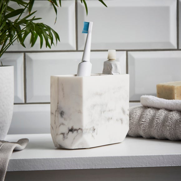 Marble toothbrush deals holder