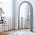 Glam Gem Edge Arched Leaner Mirror 80x150cm Silver undefined