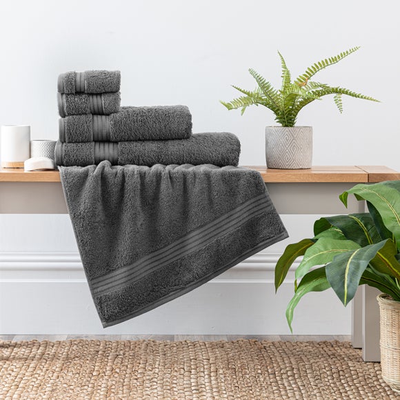 Egyptian cotton 2025 grey towels