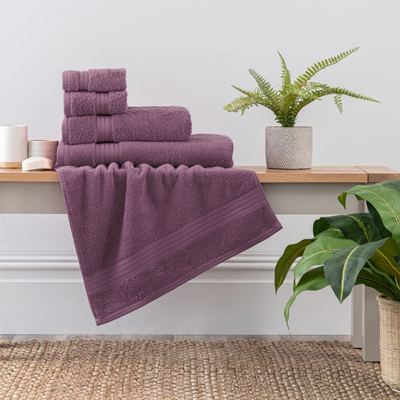 Purple bath best sale towels sets