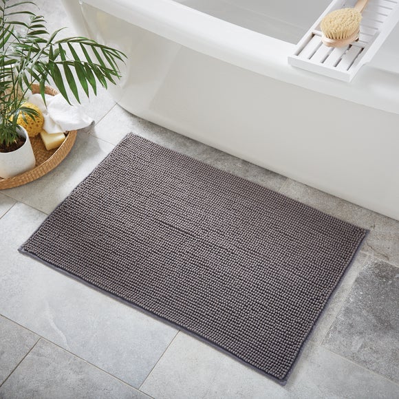 Dark grey bath deals mat