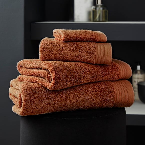 bath towel orange