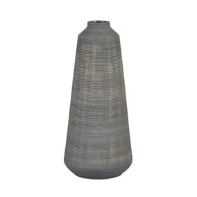 Tall Matte Grey Ceramic Vase