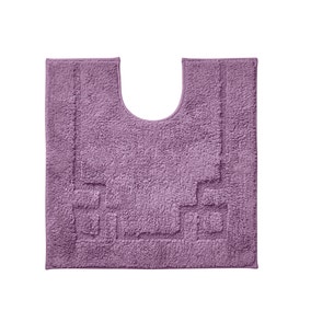 Luxury Cotton Non-Slip Lavender Pedestal Mat