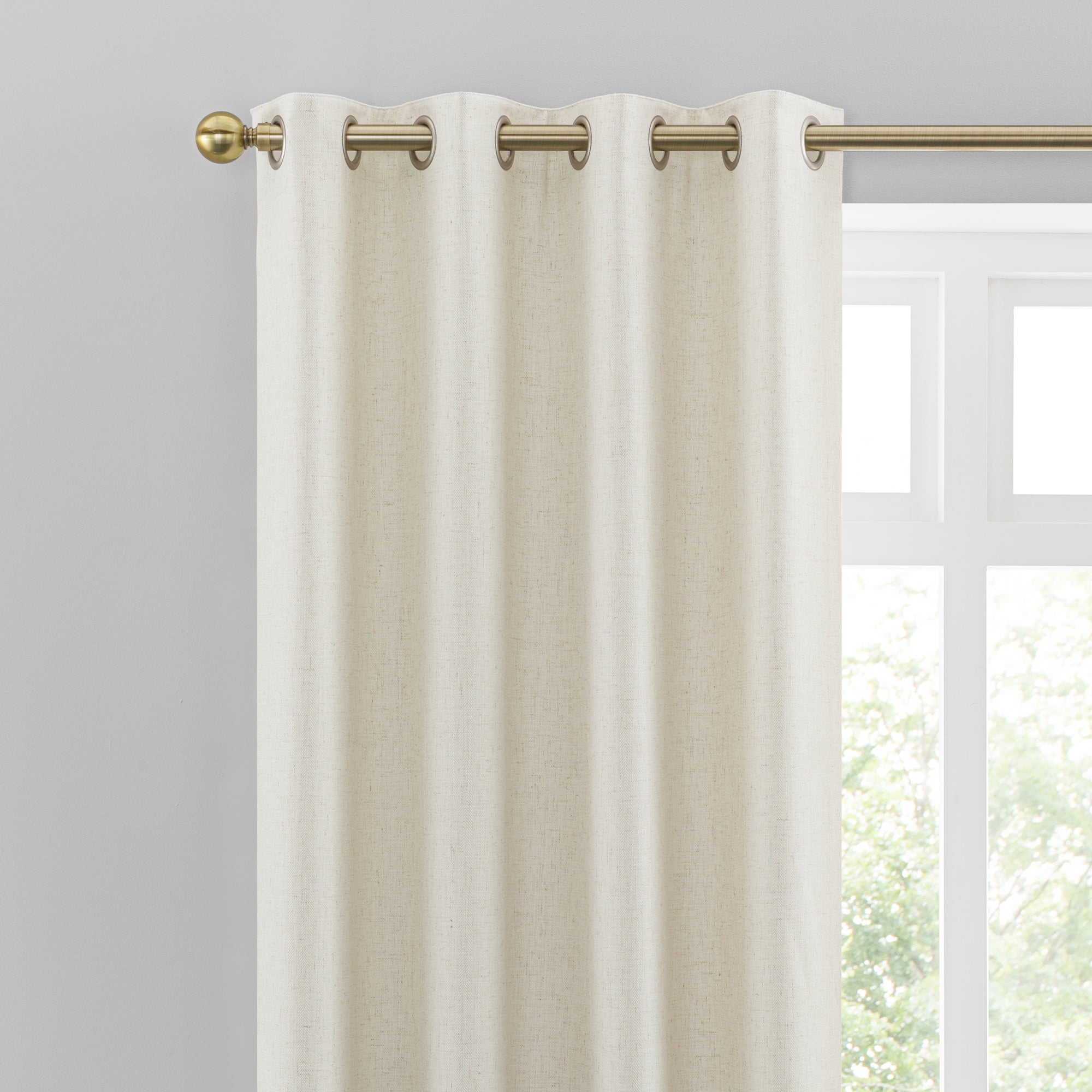 Sydney Ecru Eyelet Curtains | Dunelm