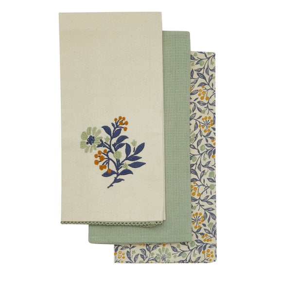 Pack of 3 Arts and Crafts Tea Towels 