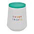Rainbow Ceramic Biscuit Canister White