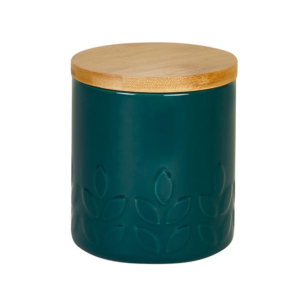 Teal Elements Vete Ceramic Kitchen Canister image 1 of 3