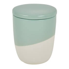 Green Pastels Dipped Kitchen Canister
