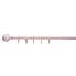 Glowing Stars Metal Extendable Curtain Pole Dia. 16/19mm Pink