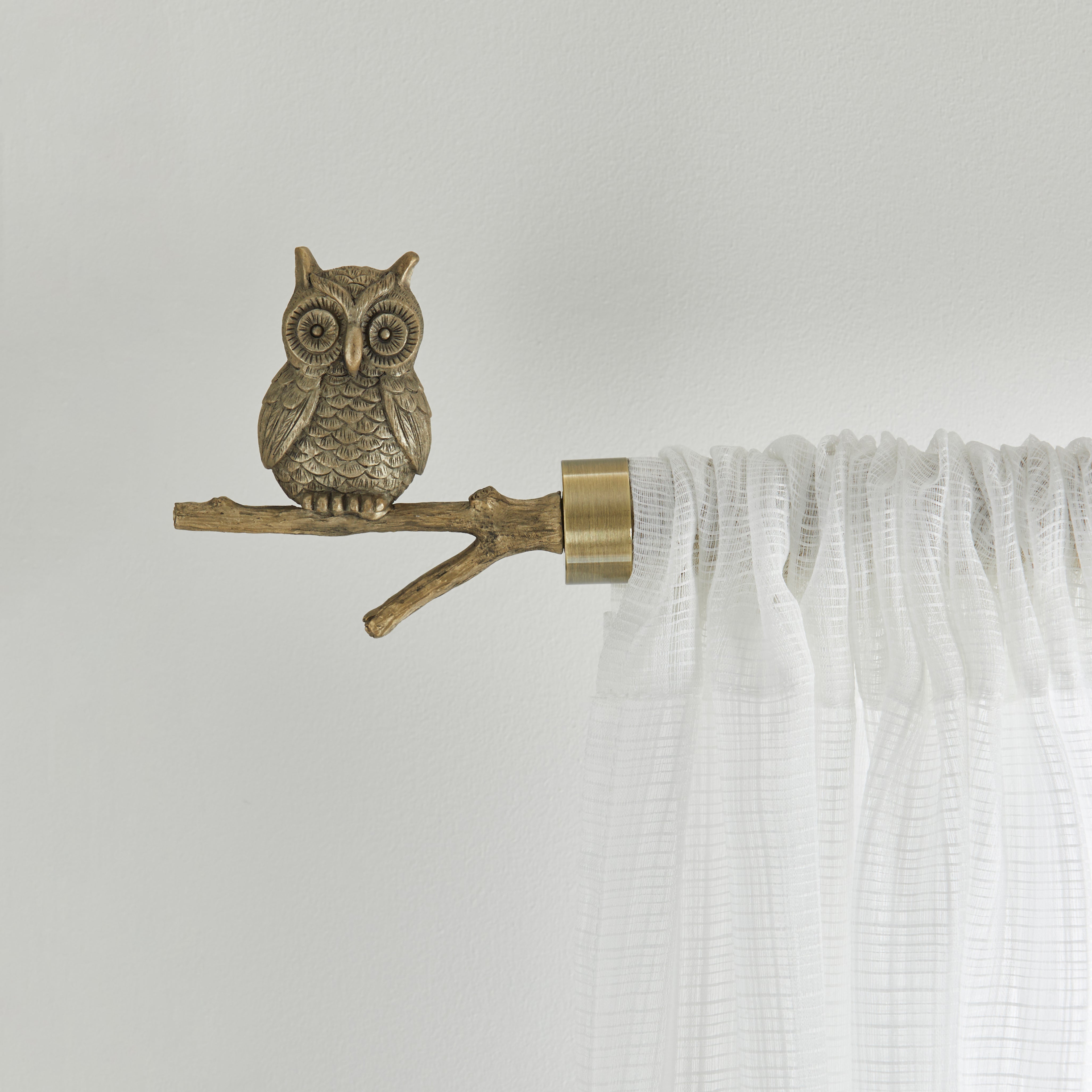 Click to view product details and reviews for Pair Of Owl Finials Gold.