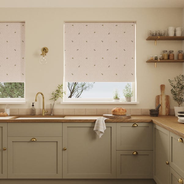 Bees Natural Stain Resistant Daylight Roller Blind image 1 of 6
