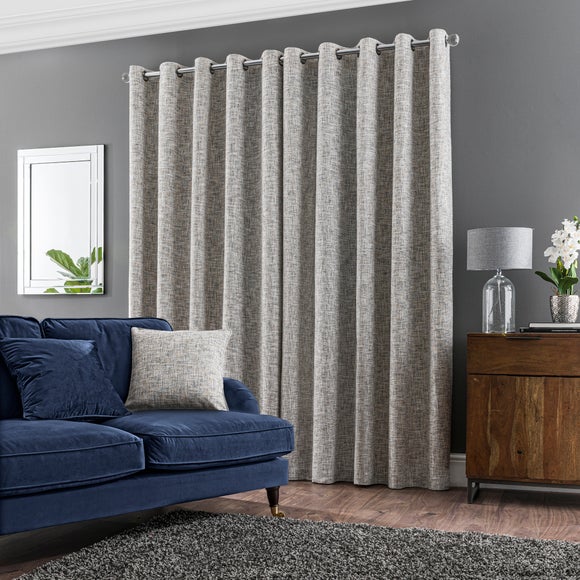 Harlow Natural Eyelet Curtains Dunelm