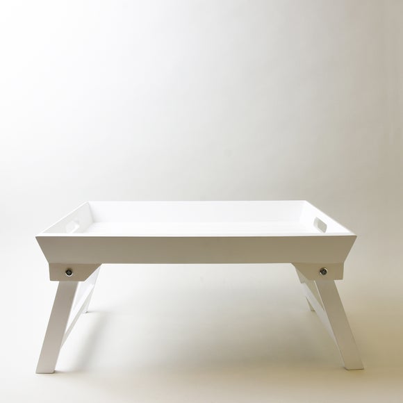 White wooden on sale breakfast tray