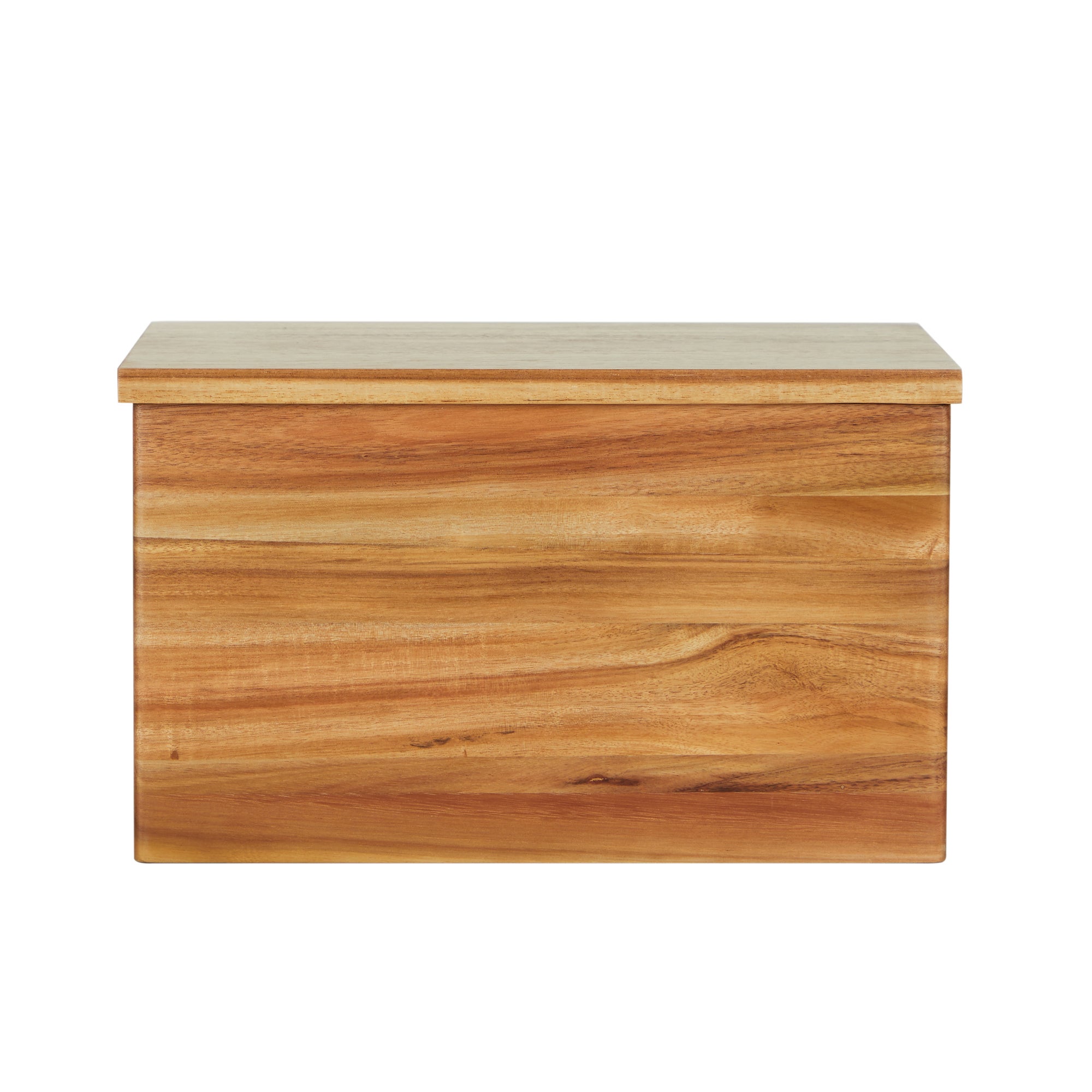 Image of Acacia Wooden Bread Bin Brown