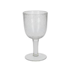 Clear Bubble Wine Glass