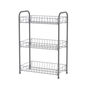 Grey 3 Tier Slimline Trolley